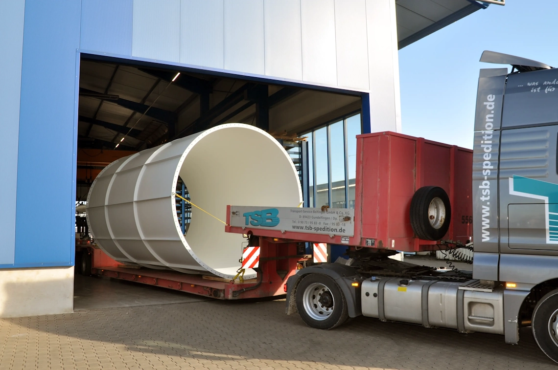 Abtransport zum Kunden